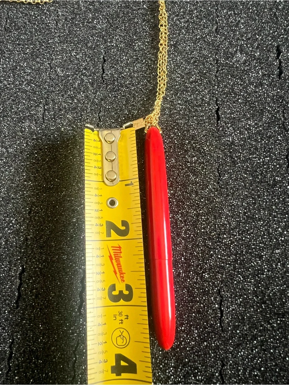 Vintage Kate Spade red pen necklace